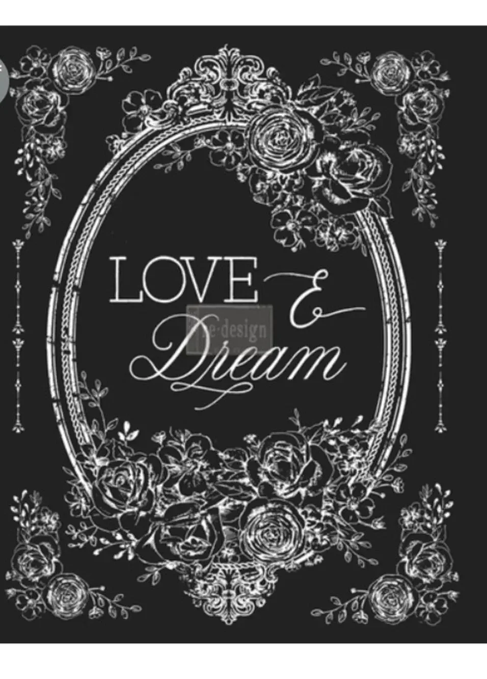Re-Design by Prima Decor Transfer Sticker kit DRY RUB new Love & Dream 22″x 30″